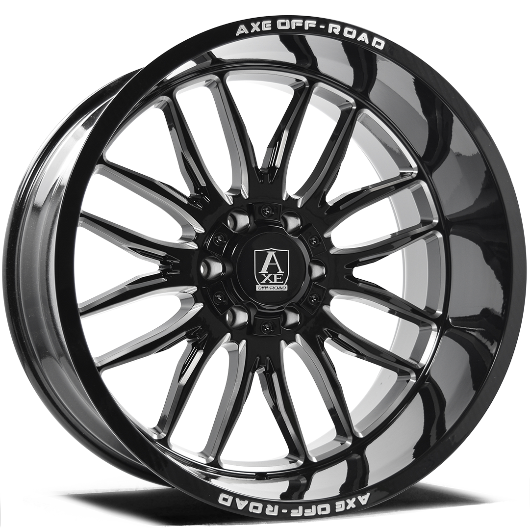 AXE WHEELS HADES - GLOSS BLACK MILLED