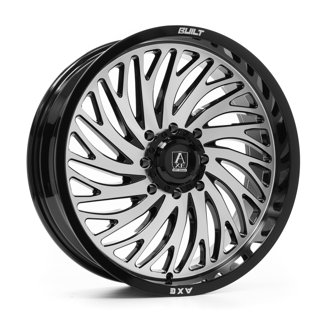 AXE WHEELS HYDRA UTV - BLACK AND POLISHED FACE